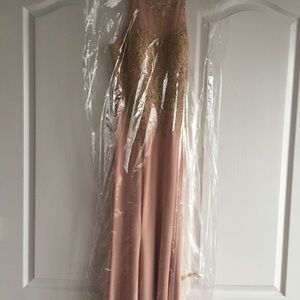 Xscape Embellished Mermaid Gown Size 8